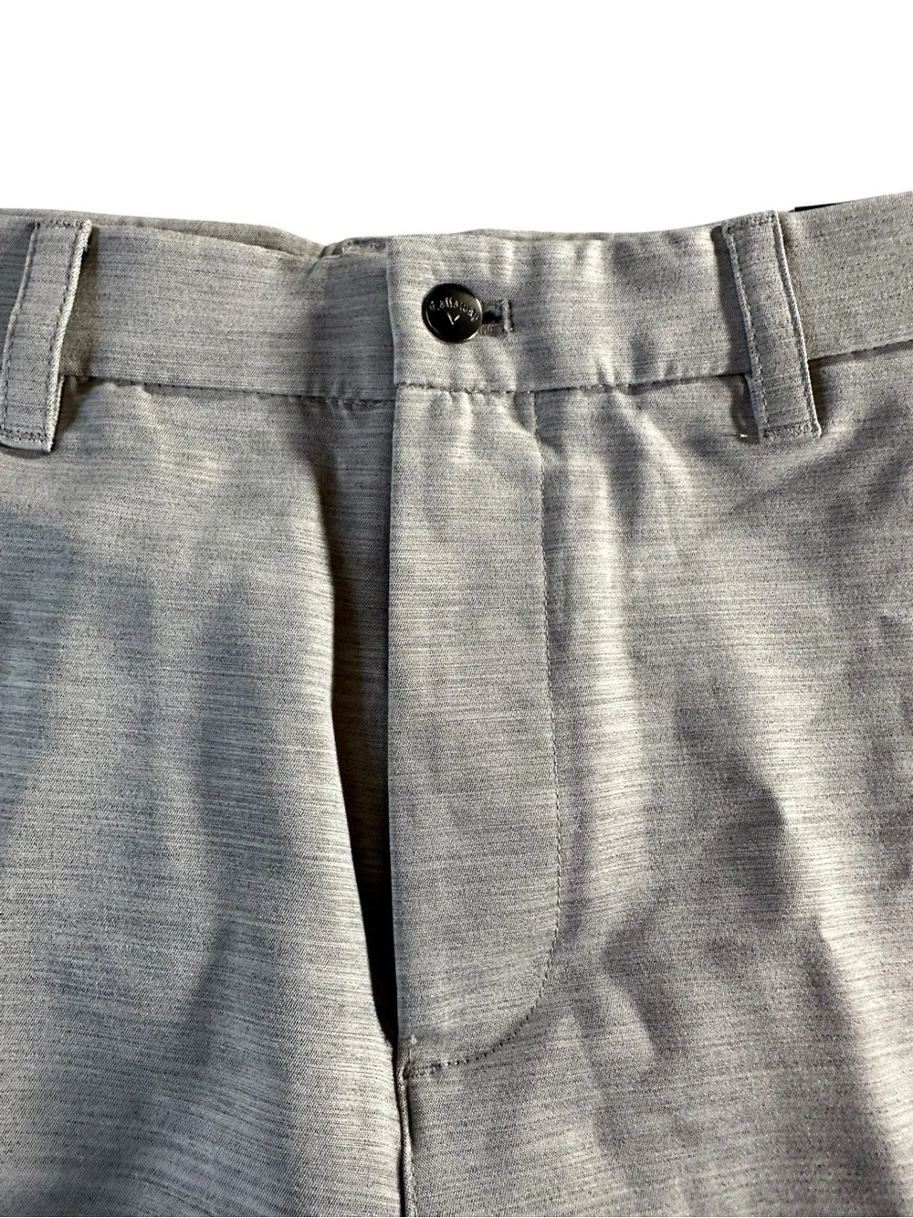 NWT Callaway Men’s Gray Flat-Front Golf Shorts 32